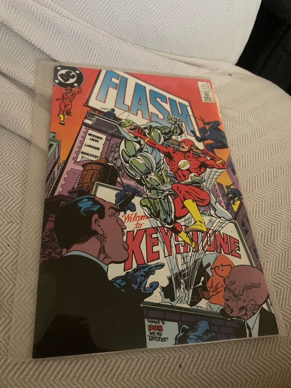 DC Flash Comic Book - Red, Yellow & Blue Cover
